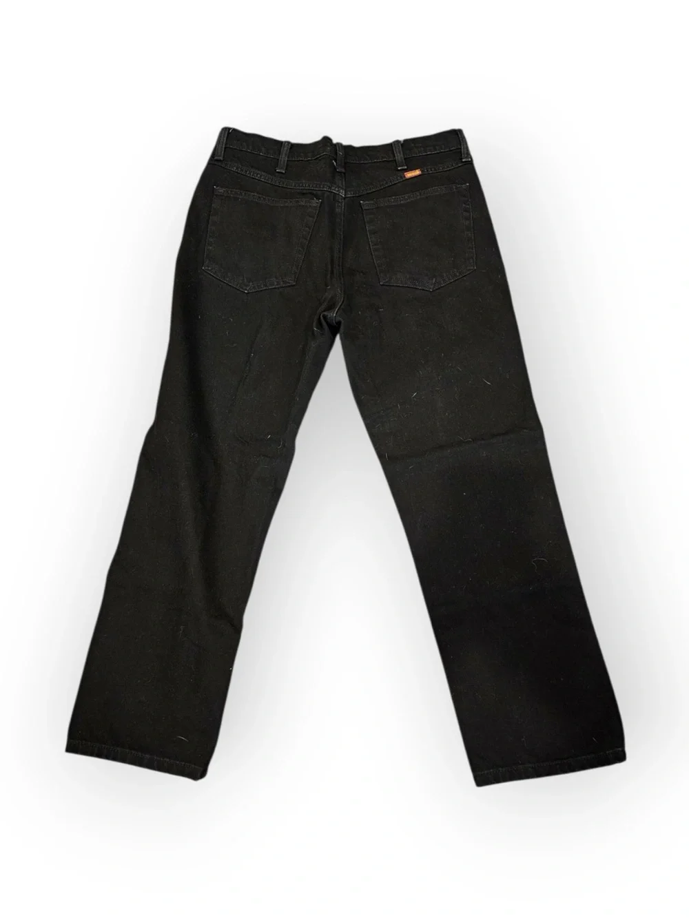 Rustler by Wrangler Men Black Regular Fit Straight Leg Jeans 34x29 Workwear
